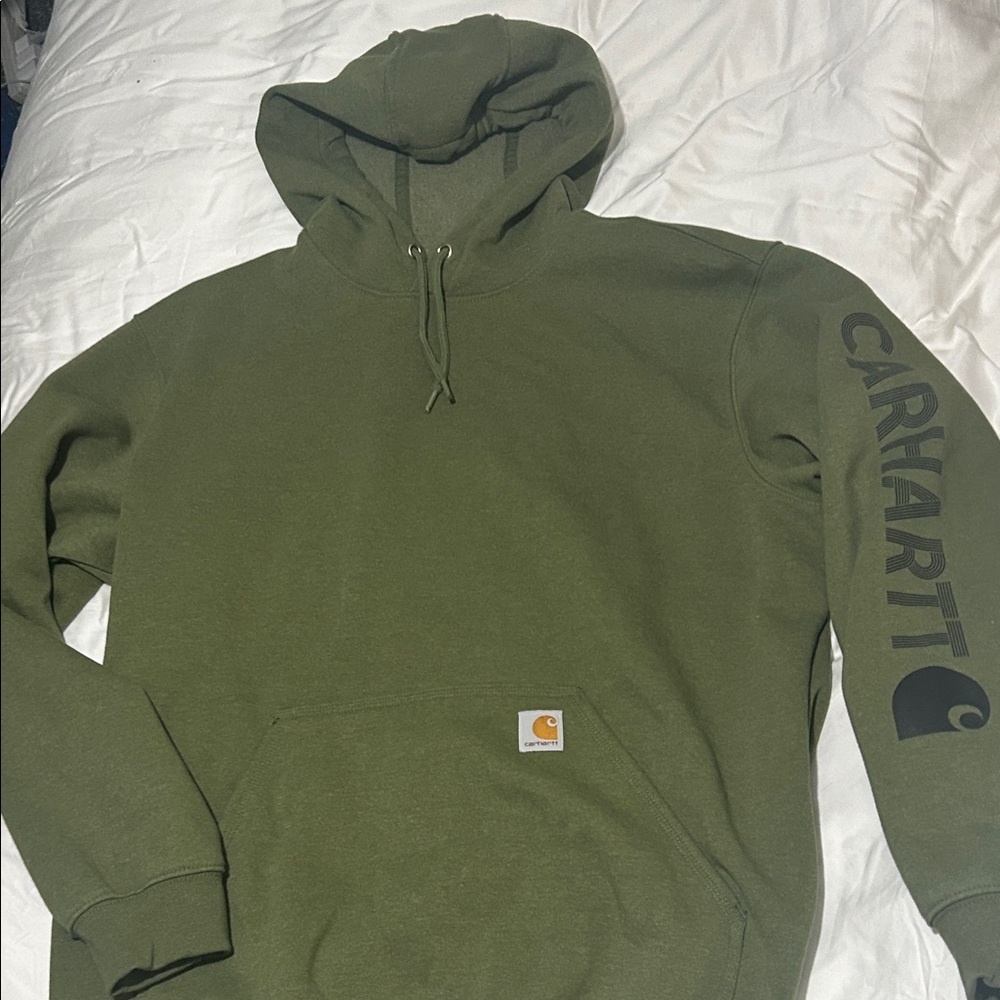 Carhartt Men's Olive Green Hoodie
